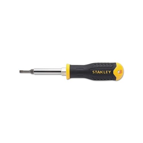 Stanley 6-Way Screwdriver, #1, #2, 1/4 In, 3/16 Inches Tips, 7-3/4 Inches Length, Keystone Slotted/Phillips - 1 per EA - 68012
