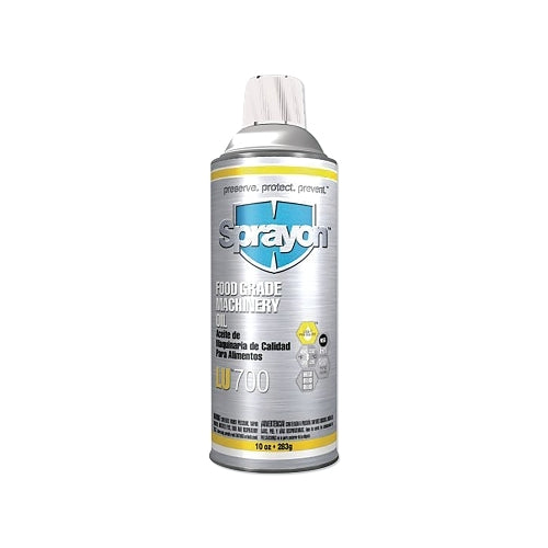 Sprayon Lu700 Huile de machine de qualité alimentaire, aérosol de 10 oz - 12 par CA - SC0700000