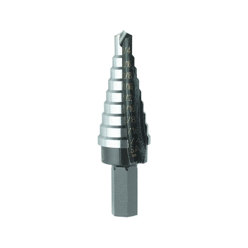 Irwin Unibit High Speed Steel Fractional Self-Starting, 1/4 Inches To 3/4 In, 9 Steps - 1 per EA - 10233