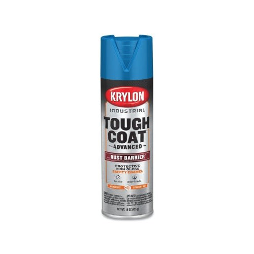 Krylon Industrial Tough Coat Advanced With Rust Barrier Technology Spray Paint, 15 Oz, Safety Blue, Gloss - 6 per CA - K00249008