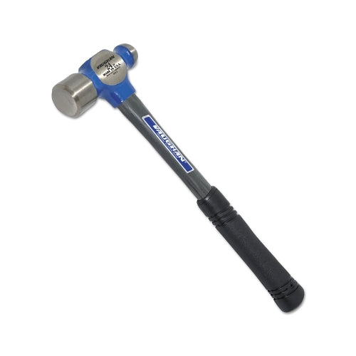 Vaughan Ball Pein Hammer, Straight Fiberglass Handle, 14 1/2 In, Forged Steel 24 Oz Head - 1 per EA - FS224