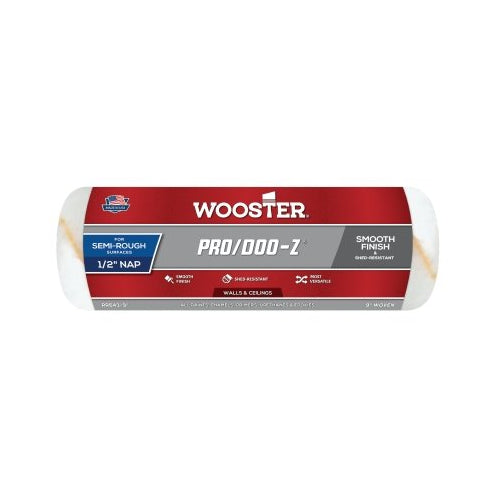Wooster Pro/Doo-Z Roller Covers, 9 In, 1/2 Inches Nap Length - 12 per BX - 0RR6430090