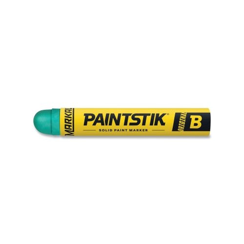 Markal Paintstik Original B Solid Paint Marker, 11/16 Inches Dia, 4-3/4 Inches L, Green - 12 per DZ - 80226