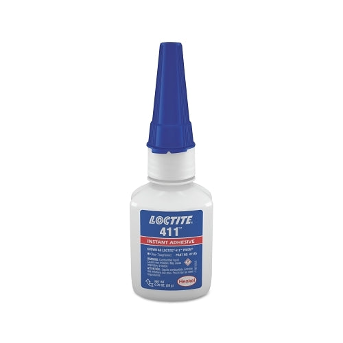 Loctite 411 x0099  Instant Adhesive, 20 G, Bottle, Clear - 1 per BO - 135446