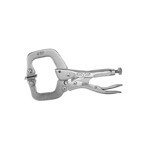Irwin Vise-Grip Locking C-Clamps With Swivel Pads, Jaw Opens To 1-5/8 In, 4 Inches Long - 1 per EA - 165