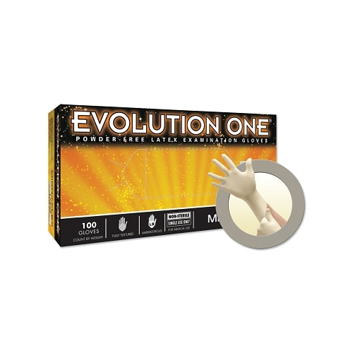 Microflex Evolution One Ev-2050 Latex Exam Gloves, Large, Natural Rubber Latex - 100 per BX - EV2050L