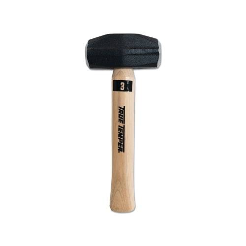 True Temper Toughstrike Double-Face Hand Drill Hammer, 3 Lb Head, 10-1/2 Inches Straight American Hickory Handle - 2 per CA - 20188100
