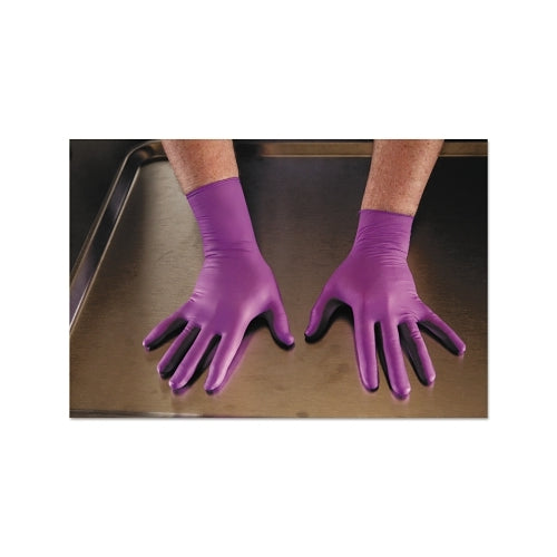 Kimberly-Clark Professional Purple Nitrile-Xtra_x0099_ Disposable Gloves, 6 Mil Palm, Large, Purple - 50 per BX - 50603