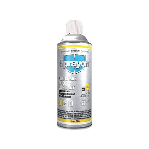 Sprayon Lu210 Food Grade Silicone Lubricant, 10 Oz, Aerosol Can - 12 per CA - SC0210000