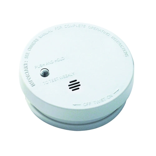 Kidde Battery Operated Smoke Alarms, Smoke, Ionization, 5.6 Inches Diam - 3 per BX - 9000136003