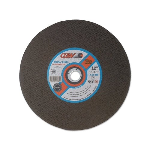 Cgw Abrasives Type 1 Cut-Off Wheel, Stationary Saw, 14 Inches Dia, 1/8 Inches Thick, 1 Inches Arbor, 24 Grit, - 20 per BOX - 35582