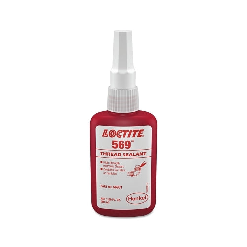 Loctite 569 x0099  Thread Sealant, Hydraulic Sealant, 50 Ml Bottle, Brown - 1 per BO - 135492