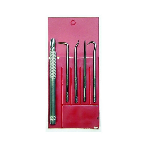 King Tool 4-Way Pick Set, 5 Pc, Aluminum Handle - 1 per EA - K4WPC