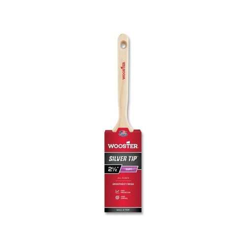 Wooster Silver Tip Paint Brushes, 2-1/2 Inches W, Polyester, Wood Handle - 6 per BX - 0052200024