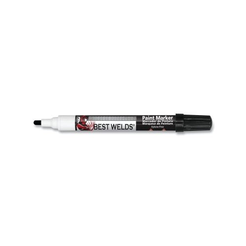 Best Welds Prime-Action x0099  Paint Marker, Reversible Chisel/Bullet Tip, Black - 12 per BX - PA20606