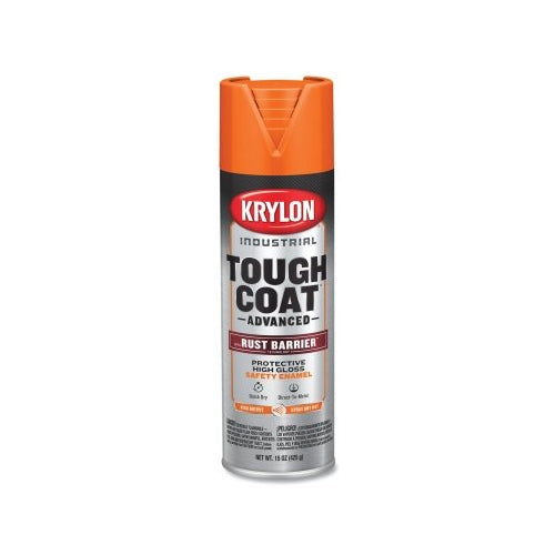 Krylon Industrial Tough Coat Advanced With Rust Barrier Technology Spray Paint, 15 Oz, Safety Orange, Gloss - 6 per CA - K00559008