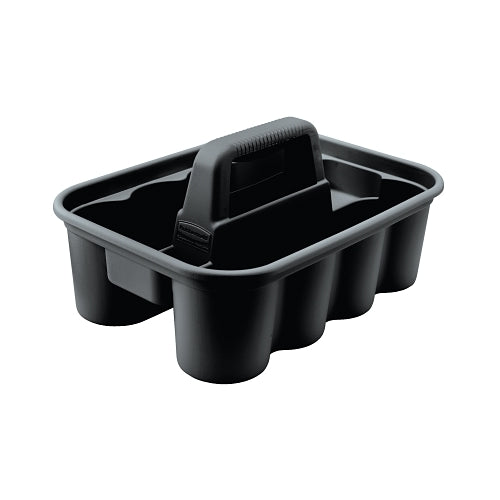 Rubbermaid Commercial Deluxe Carry Caddy'S, 10.9 Inches W X D X 7.4 Inches H, Black - 1 per EA - FG315488BLA