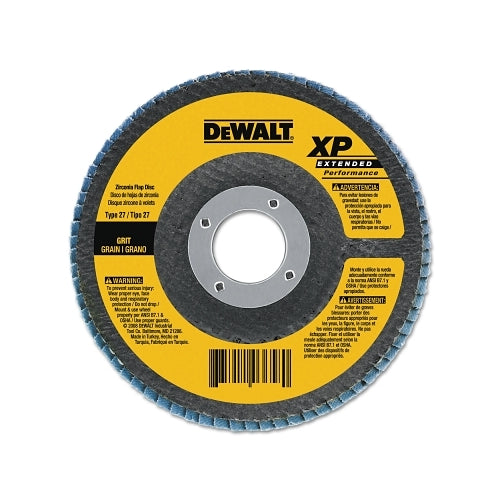 Dewalt High Performance T29 Flap Disc, 4-1/2 In, 80 Grit, 5/8 Inches - 11 Arbor, 13300 Rpm - 10 per PK - DW8313