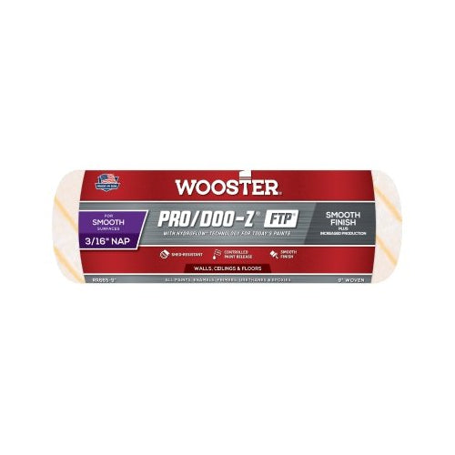 Wooster Pro/Doo-Z Ftp Roller Covers, 9 In, 3/16 Inches Nap Length - 12 per BX - 0RR6650090
