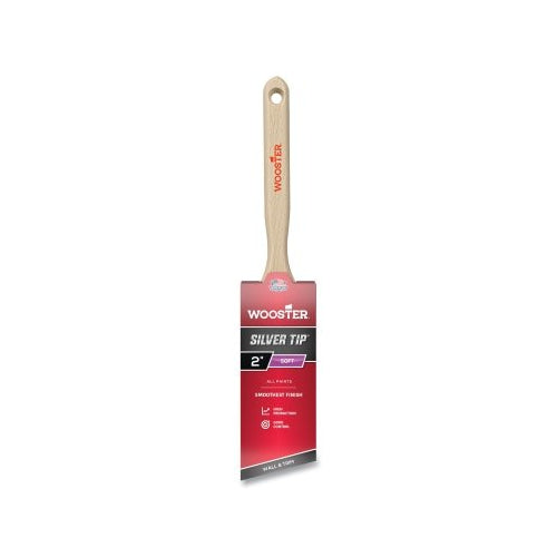 Wooster Silver Tip Paint Brushes, 2 Inches W, Polyester, Wood Handle - 6 per BX - 0052210020