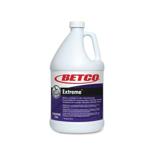 Betco Extreme Floor Stripper, 1 Gal, Bottle, Green, Lemon Scent - 4 per CA - 1840400