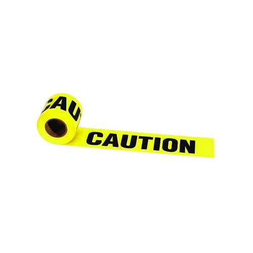 Irwin Strait-Line Barrier Tape, 3 Inches X 300 Ft, Caution - 1 per RL - 66200