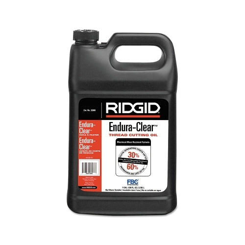 Huile de coupe de filetage Ridgid, 1 gallon, cruche, point d'éclair 300° F, Endura Clear - 1 par EA - 32808