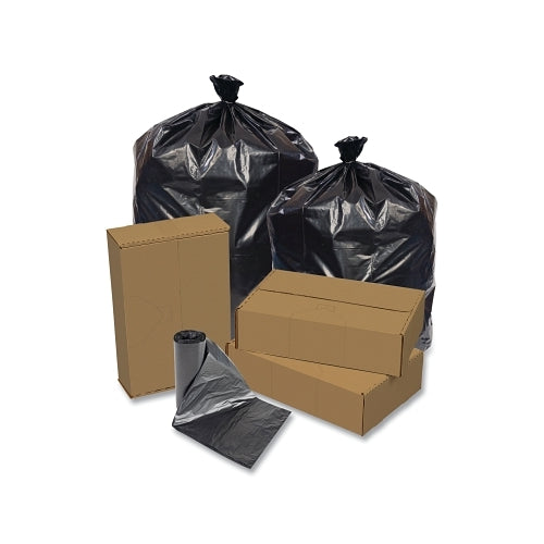 Pitt Plastics Eco Strong Can Liner, 56 Gal Glutton, 1.2 Mil, 43 Inches W X 47 Inches H, Black - 10 per CA - EC434712K