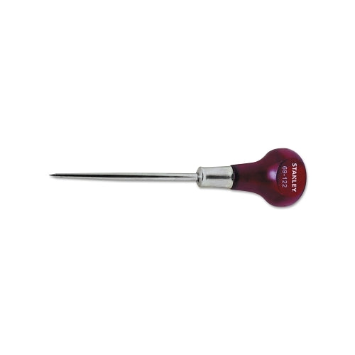 Stanley Wood Handle Scratch Awl, 6 Inches Oal, 3-3/8 Inches Shank, Hardwood - 1 per EA - 69122