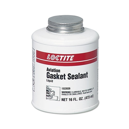 Loctite Aviation Gasket Sealant, 1 Pt, Brush Top Can, Brown - 1 per EA - 1522029