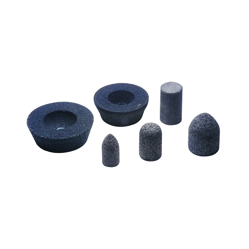 Cgw Abrasives Conos y tapones de resina, 2 1/2 pulgadas de diámetro, 3 pulgadas de espesor, grano 24, óxido de aluminio - 10 por CAJA - 49029