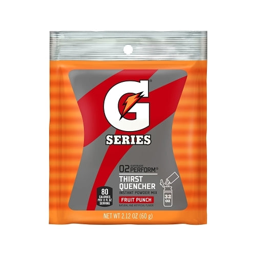 Gatorade G Series 02 Perform Thirst Quencher Instant Powder, 2.12 Oz, Pouch, 32 Oz Yield, Fruit Punch - 144 per CA - 33808