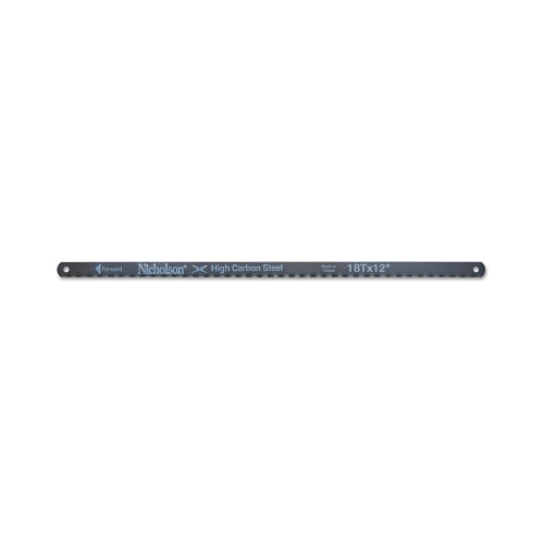 Crescent/Nicholson Solid Flexible Carbon Steel Hacksaw Blade, 12 Inches X 18 Tpi - 10 per BDL - 63145