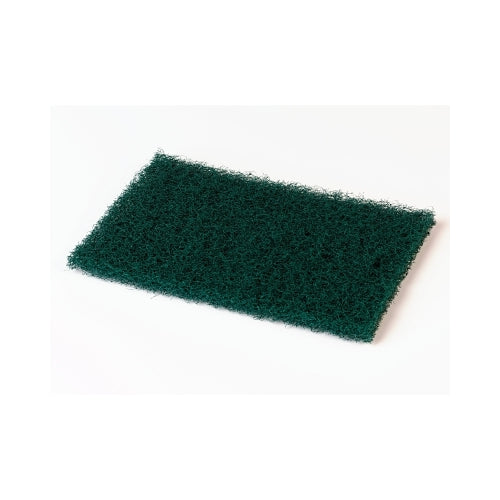 Scotch-Brite x0099  Heavy-Duty Commercial Scouring Pad, 6 Inches W X 9 Inches L, Synthetic Fiber, Green - 36 per CA - 7000045876