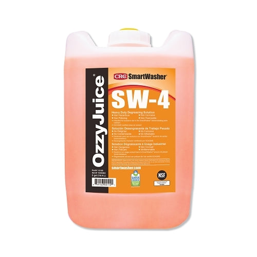 Smartwasher Ozzyjuice® Sw-4 Heavy-Duty Degreasing Solution, 5-Gal, Jug, Mild Scent - 14148