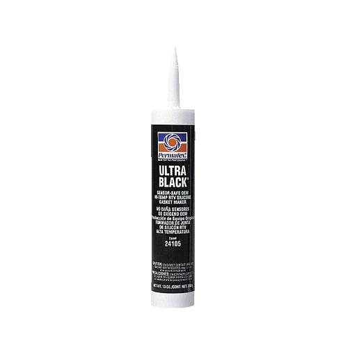 Permatex Ultra Silicone Rtv Junta Maker, 13 Oz, Cartucho, Ultra Negro - 1 por EA - 24105