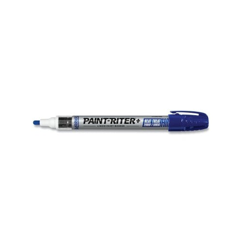 Markal Paint-Riter+ Heat Treat Liquid Paint Marker, Blue, 1/8 Inches Tip, Bullet Tip - 12 per PK - 97305
