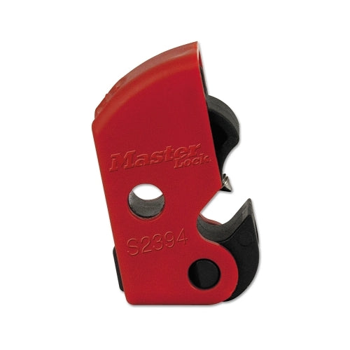 Master Lock Universal Miniature Circuit Breaker Lockouts, Tool Free, Red, Black - 1 per EA - S2394