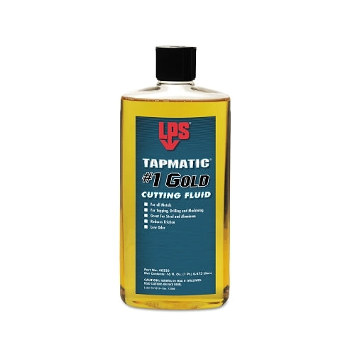 Lps Tapmatic #1 Gold Cutting Fluid, 16 Oz, Squeeze Bottle - 12 per CS - 40320