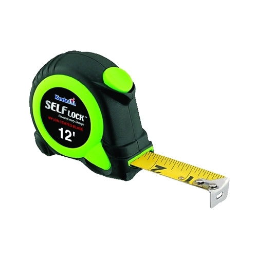 Komelon Usa Self Lock Measuring Tape, 5/8 Inches X 12 Ft, Green/Black - 1 per EA - SL2812