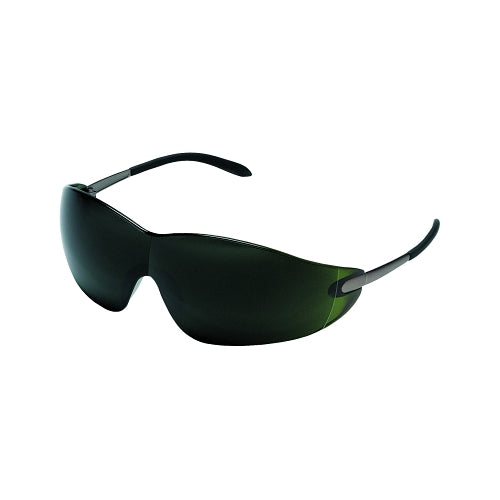 Mcr Safety S21 Series Gafas protectoras, lente verde filtro 5.0, marco cromado, metal - 1 por EA - S21150