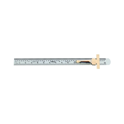 Mitutoyo Series 950 Pocket Steel Rulers, 6 In, Stainless Steel - 1 per EA - 950300