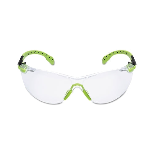 3M Solus 1000 Series Protective Eyewear, Clear Lens, Polycarbonate, Anti-Fog, Anti-Scratch, Green/Black Frame - 20 per CA - 7100079049