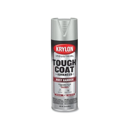 Krylon Industrial Tough Coat Advanced With Rust Barrier Technology Spray Paint, 15 Oz, Aluminum Metallic, Metallic - 6 per CA - K00159008