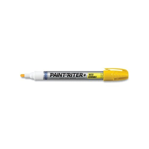 Markal Paint-Riter+ Water Removable Marker, Yellow, 1/8 In, Medium Tip - 1 per EA - 97031