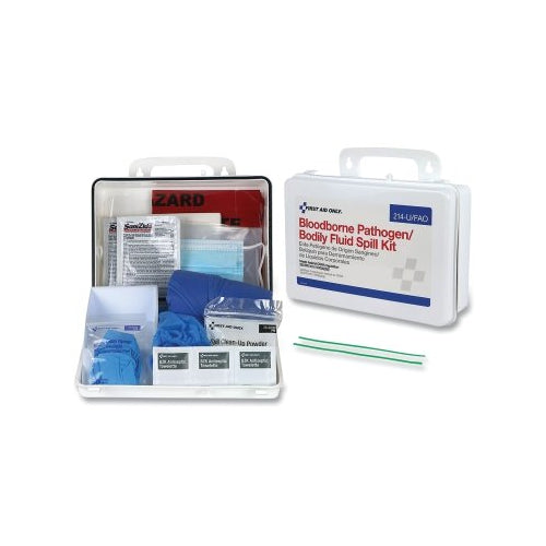 First Aid Only Blood Pathogen And Bodily Fluid Spill Kits, Wall-Mount - 1 per EA - 214-U/FAO