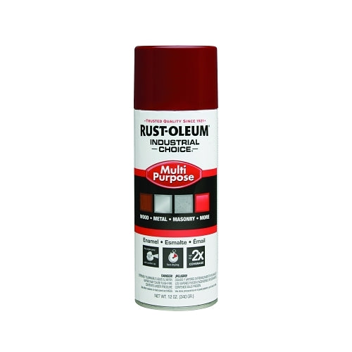 Rust-Oleum Industrial Choice 1600 System Aerosoles esmaltados, 12 oz, rojo cereza, alto brillo - 6 por CS - 1664830V