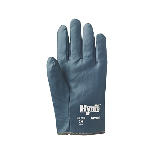 Ansell Hynit Nitrile-Impregnated Gloves, 9, Blue - 12 per DZ - 103573