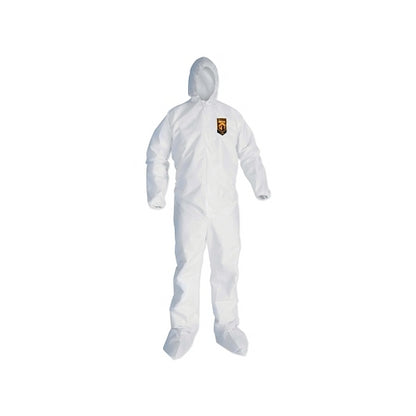 Kleenguard A20 Breathable Particle Protection Coverall, White, Zf, Ebwahb - 24 per CA