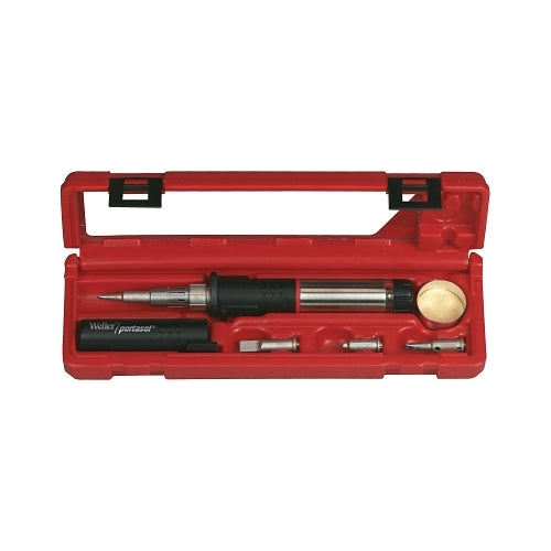 Weller Super-Pro Self-Igniting Butane Soldering Iron Kits, Case;Stand;Sponge;Tips - 1 per KIT - PSI100K